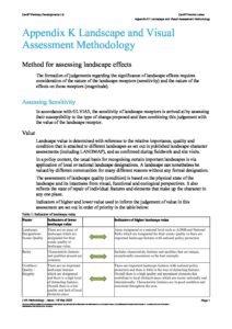Appendix K1 LVIA Assessment Methodology - Cardiff Hendre Lakes